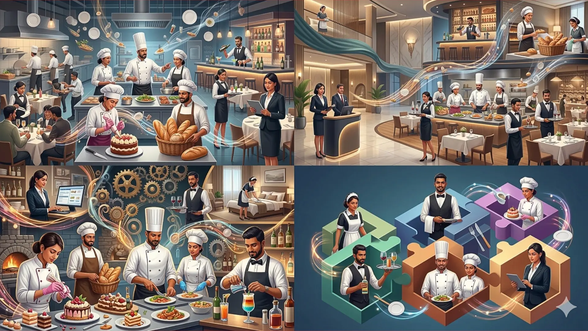 Ресторанный гостиничный персонал